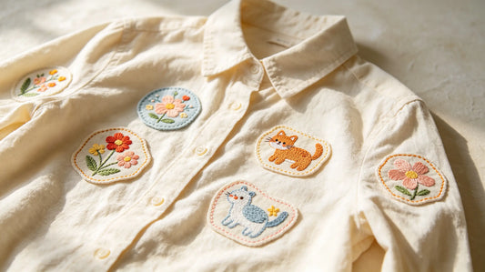 Hand washing clothes with patches to avoid damage from strong machine stirring