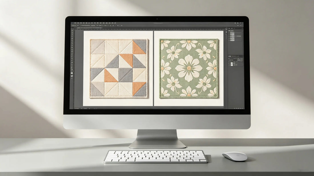 Qualified production-friendly design alongside flawed artwork unsuitable for patch making