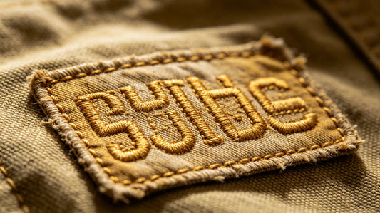 Premium texture detail of high-quality embroidered custom patches