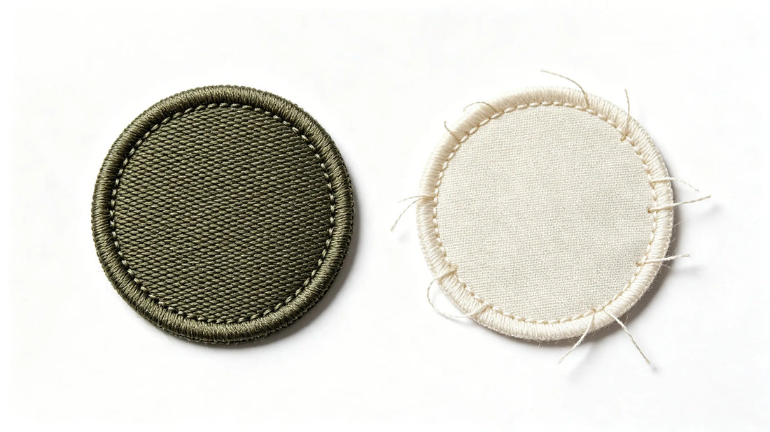 Side-by-side visual comparison of high-quality and low-grade cheap 3D puff patches