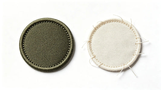 Side-by-side visual comparison of high-quality and low-grade cheap 3D puff patches