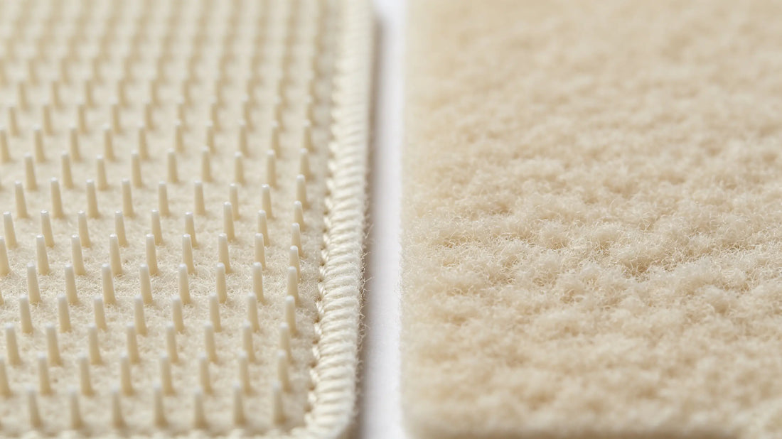 Separate hook side and loop side of standard patch Velcro backing