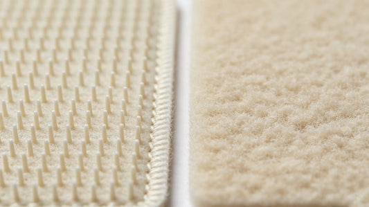 Separate hook side and loop side of standard patch Velcro backing