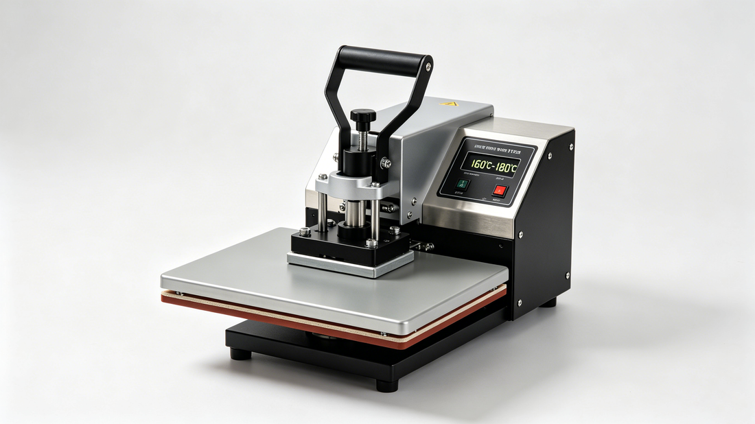 Heat press machine setting correct temperature and time for iron-on patch bonding