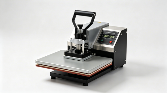 Heat press machine setting correct temperature and time for iron-on patch bonding