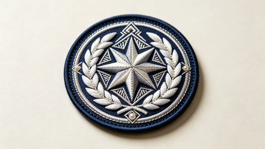 High-end multi-level staggered height relief pure 3D embroidered patch