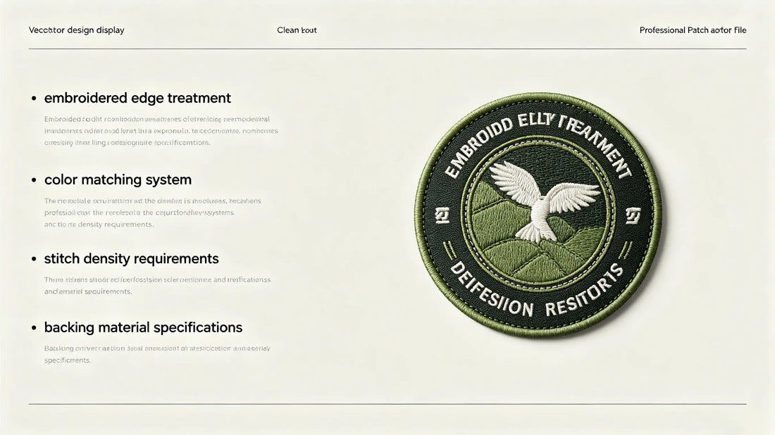 Standard artwork file requirements for custom embroidered patches