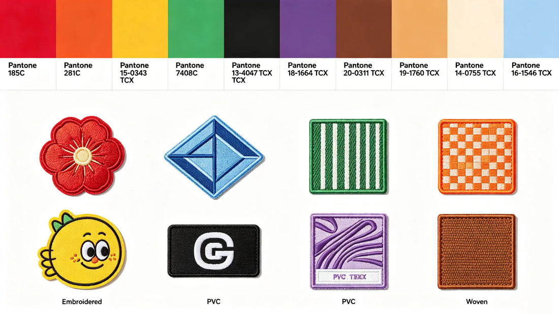 Rich color palette and assorted colored custom patches
