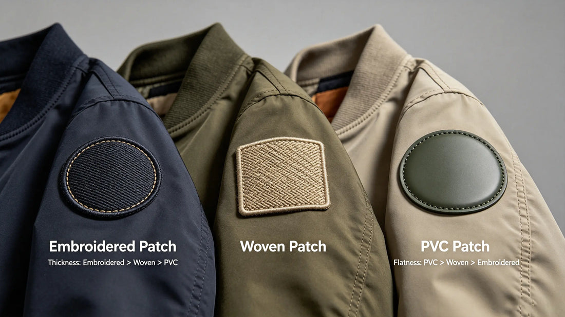 Fabric fitting effect comparison of three custom patch materials