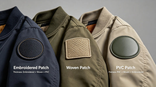 Fabric fitting effect comparison of three custom patch materials