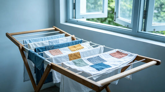 Safe natural drying method for custom patch clothes