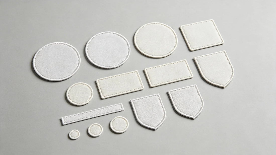 Common standard sizes comparison for custom embroidered patches