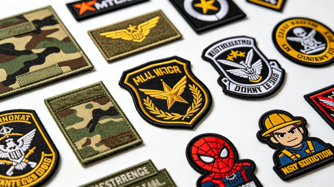 Various custom velcro morale patches in tactical and casual styles