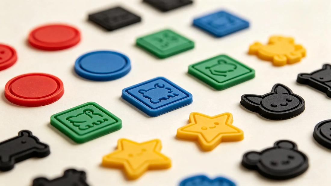 Collection of various styles of custom PVC rubber patches