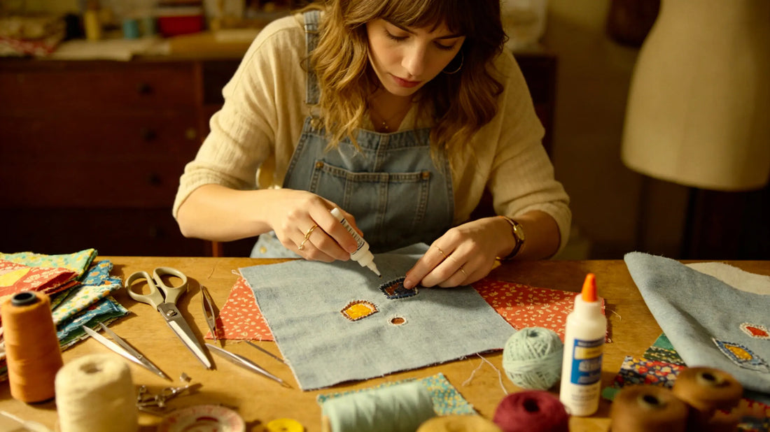 Repairing small hole in custom embroidered patch