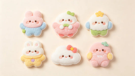 Child-safe non-toxic 3D puff patch collection for kids and toddlers