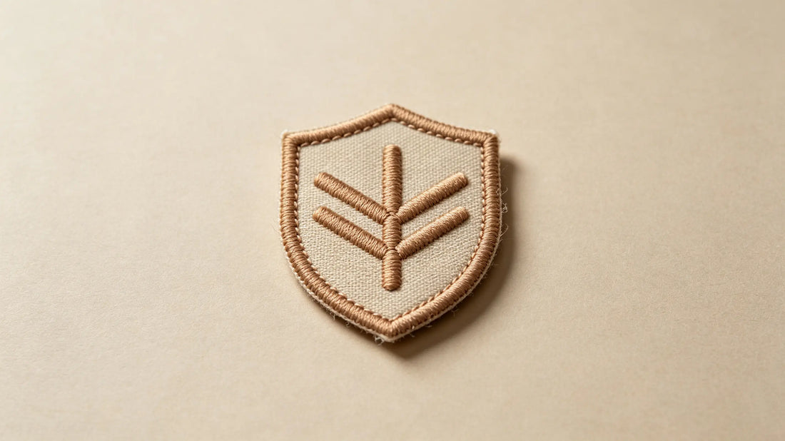 One‑of‑a‑kind custom patch sample produced as prototype before large‑batch manufacturing