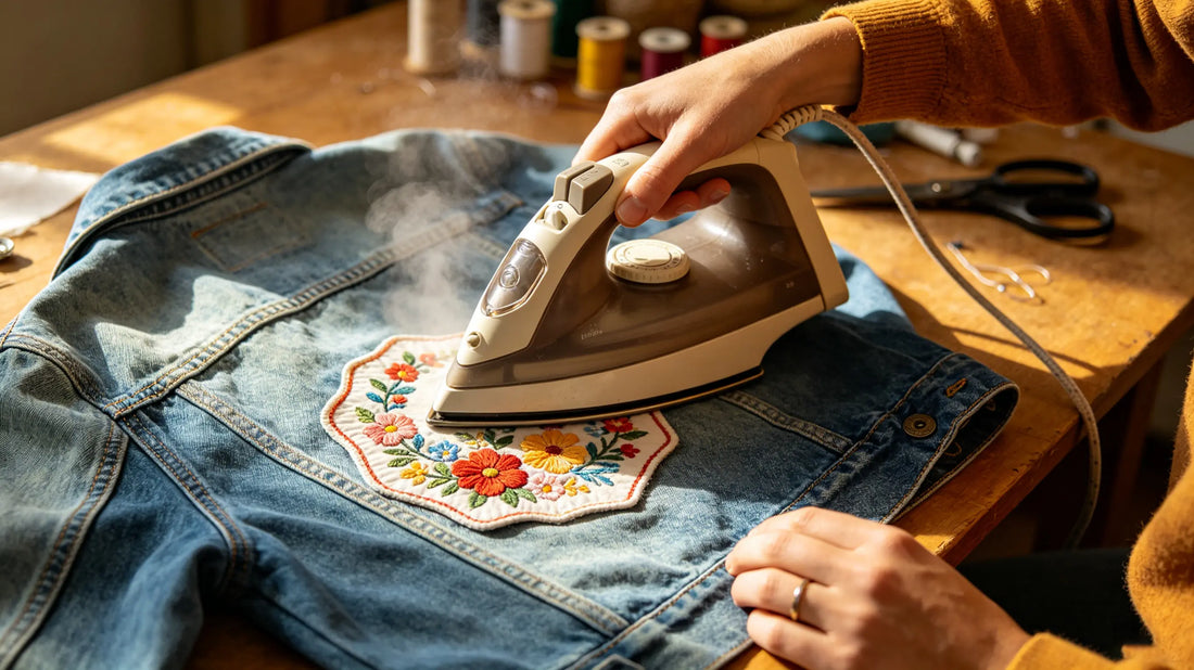 Standard iron on custom embroidered patch DIY operation guide