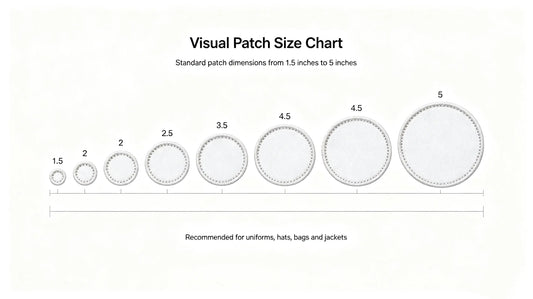 Universal custom patch standard size chart display