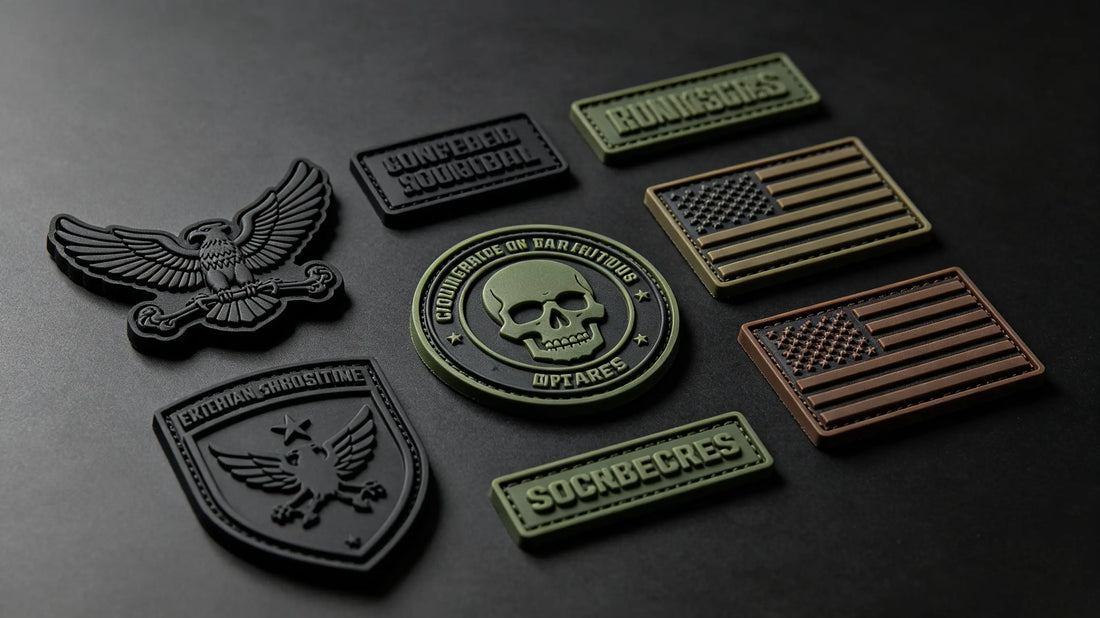Complete collection of tactical and morale themed 3D puff patches
