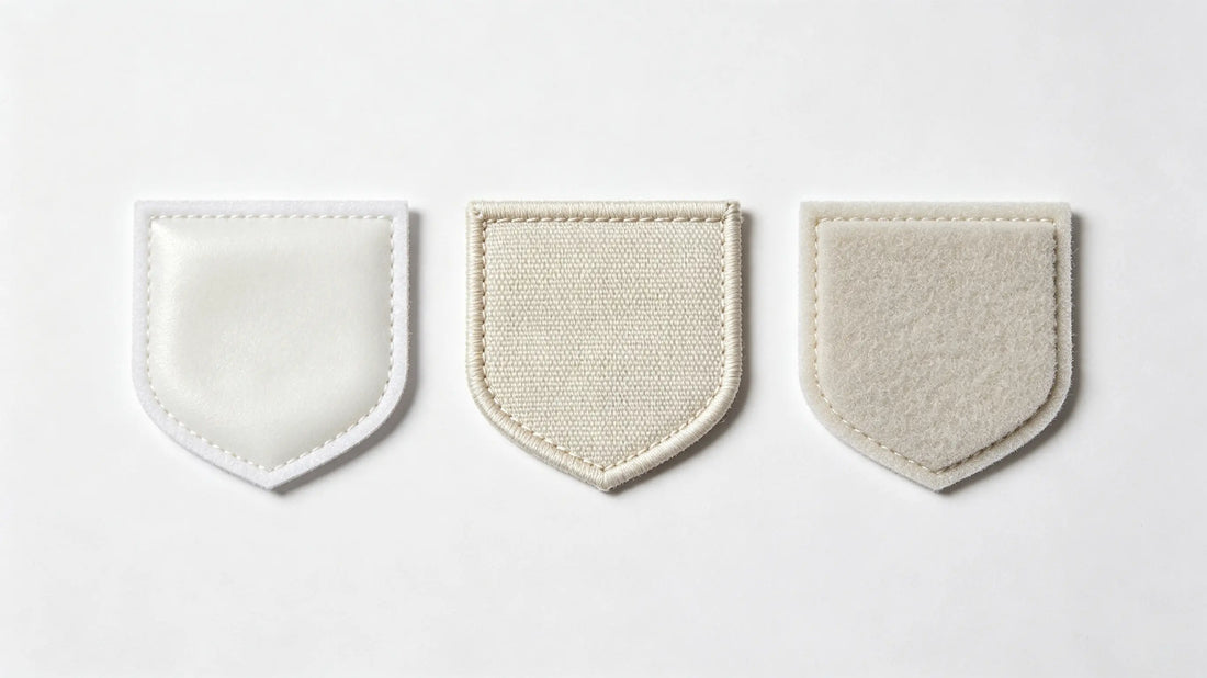 Three main patch backing types iron-on sew-on velcro comparison