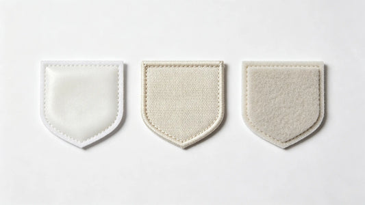 Three main patch backing types iron-on sew-on velcro comparison