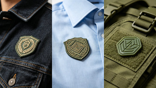 Use case comparison of embroidered, woven, and PVC patches