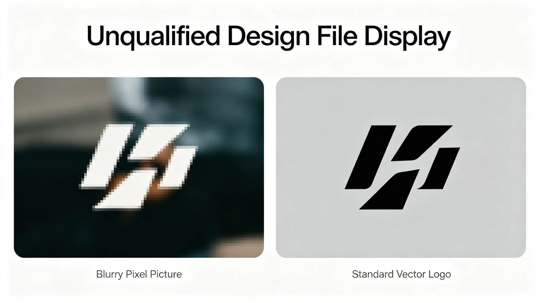 Unstandard design files causing defective 3D embroidered patch production