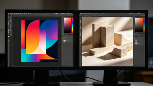 Vector clean artwork vs blurry pixel raster image for patch production reference
