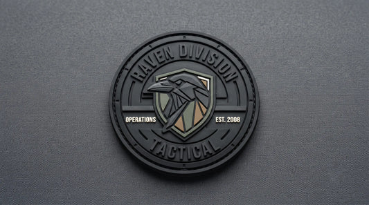 Ultra HD 3D molded PVC tactical patch showing precise edges and high-relief depth.