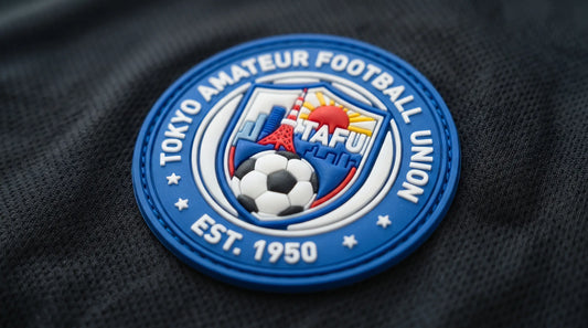 Custom 3D silicone soccer patch for Tokyo Amateur Football Union